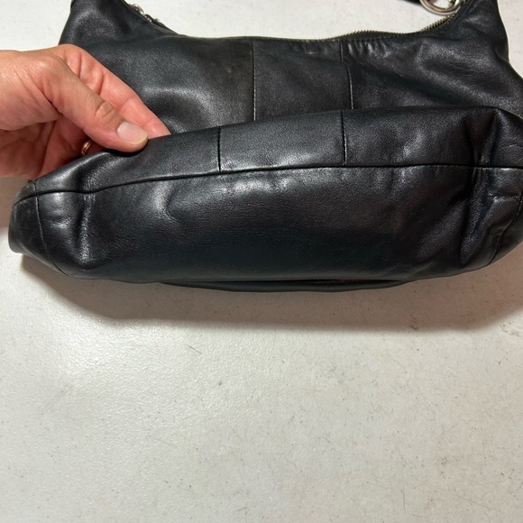 COACH Kristin Large Soft Black Leather Hobo Shoulder Bag READ GUC - Picture 3 of 12